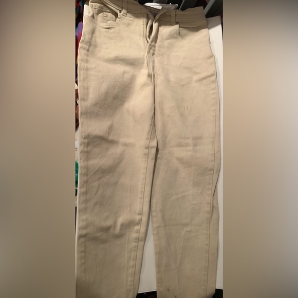 Women’s Khaki Jean Pants - Gloria Vanderbilt Stretch - Size 10 Short - Picture 1 of 2